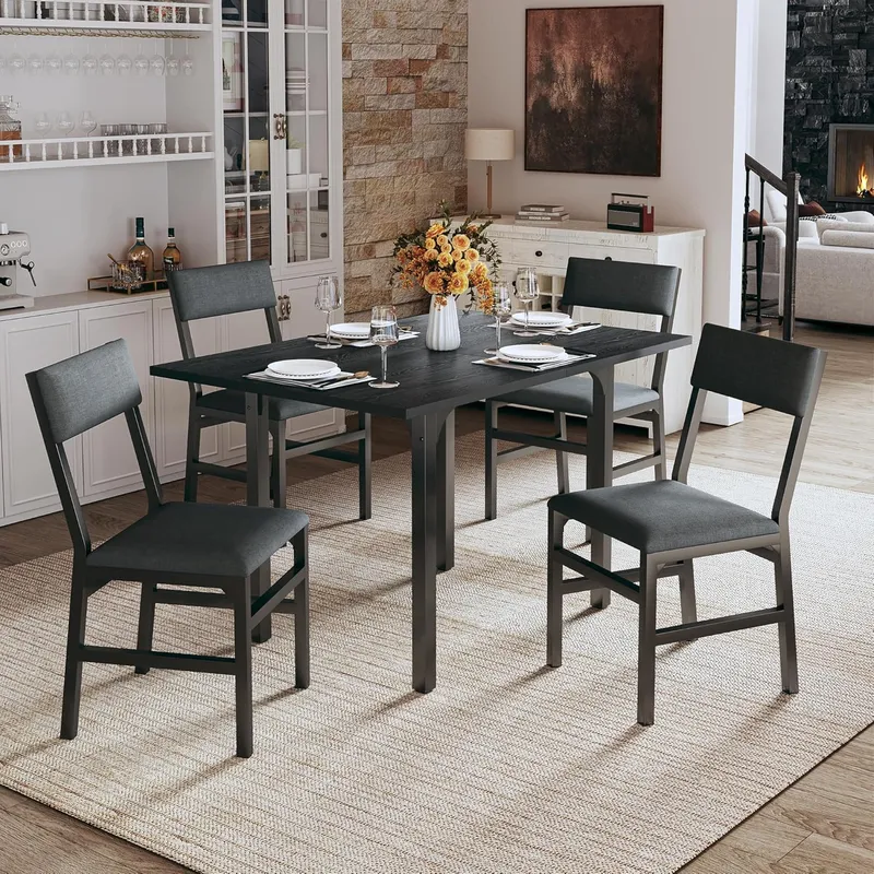 HUAHUU Dining Table Set for 4